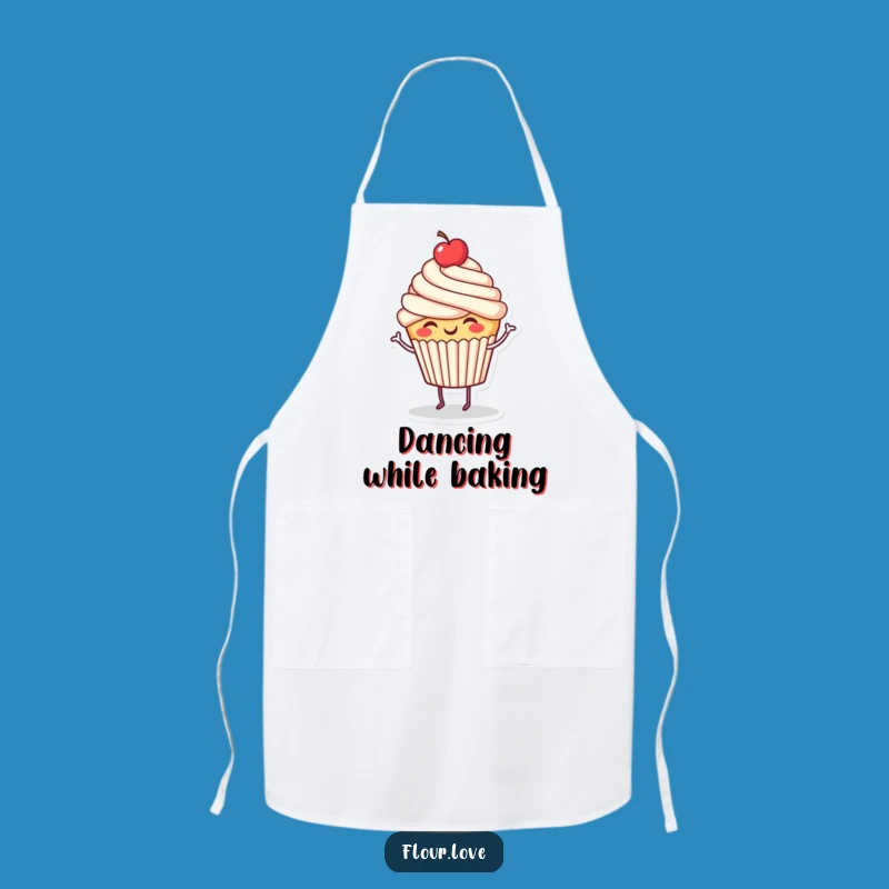 Funny Cupcake Dance Apron: Bake with Giggles and Sweet Style