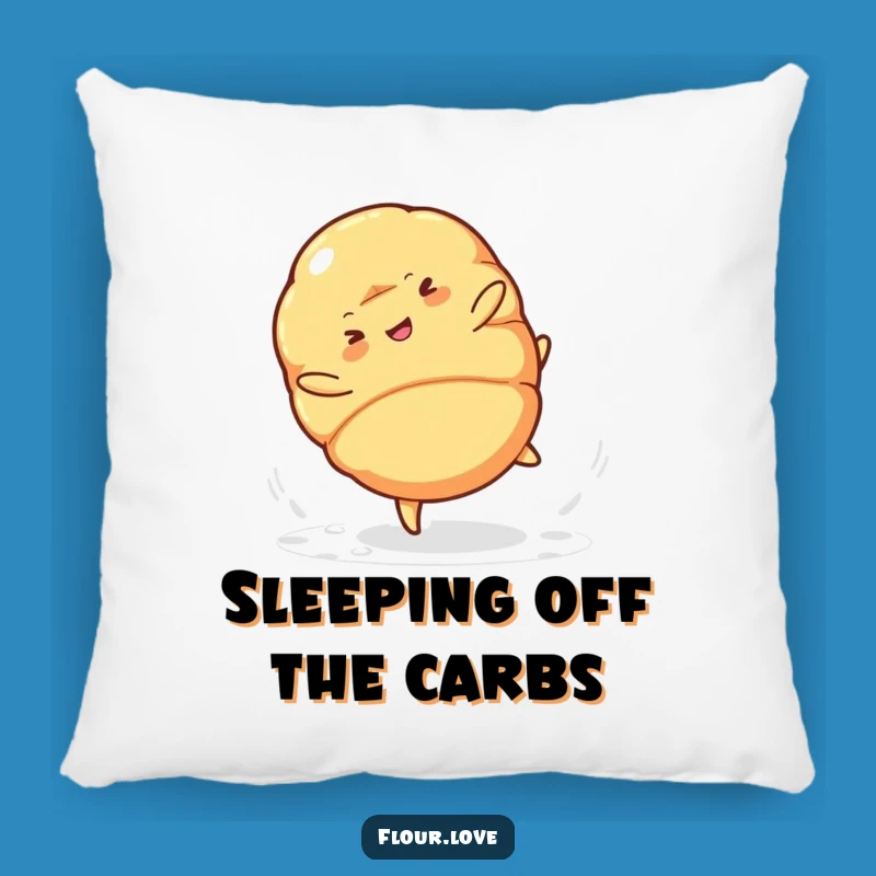 Funny Croissant Cartwheel Pillow: Cuddle Up with Pastry-Inspired Joy