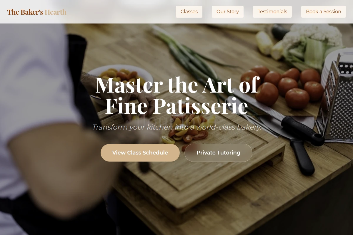 Pastry Cooking Class