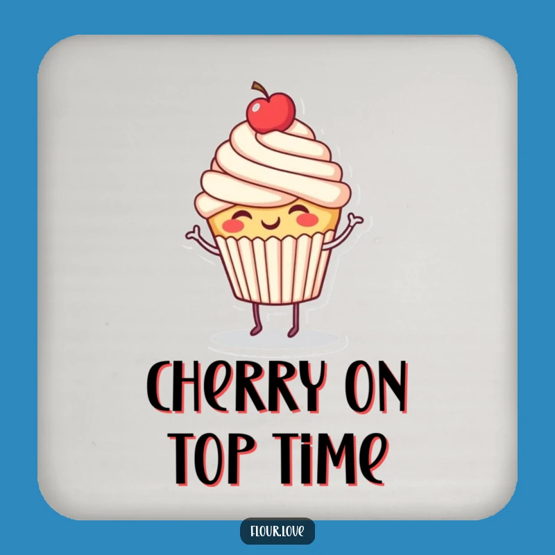 Funny Cupcake Dance Coasters: Protect Surfaces with Sweet Moves