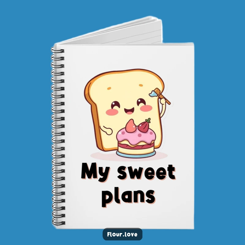 Funny Bread Frosting Notebook - Jot Down Sweet Ideas with this Baker